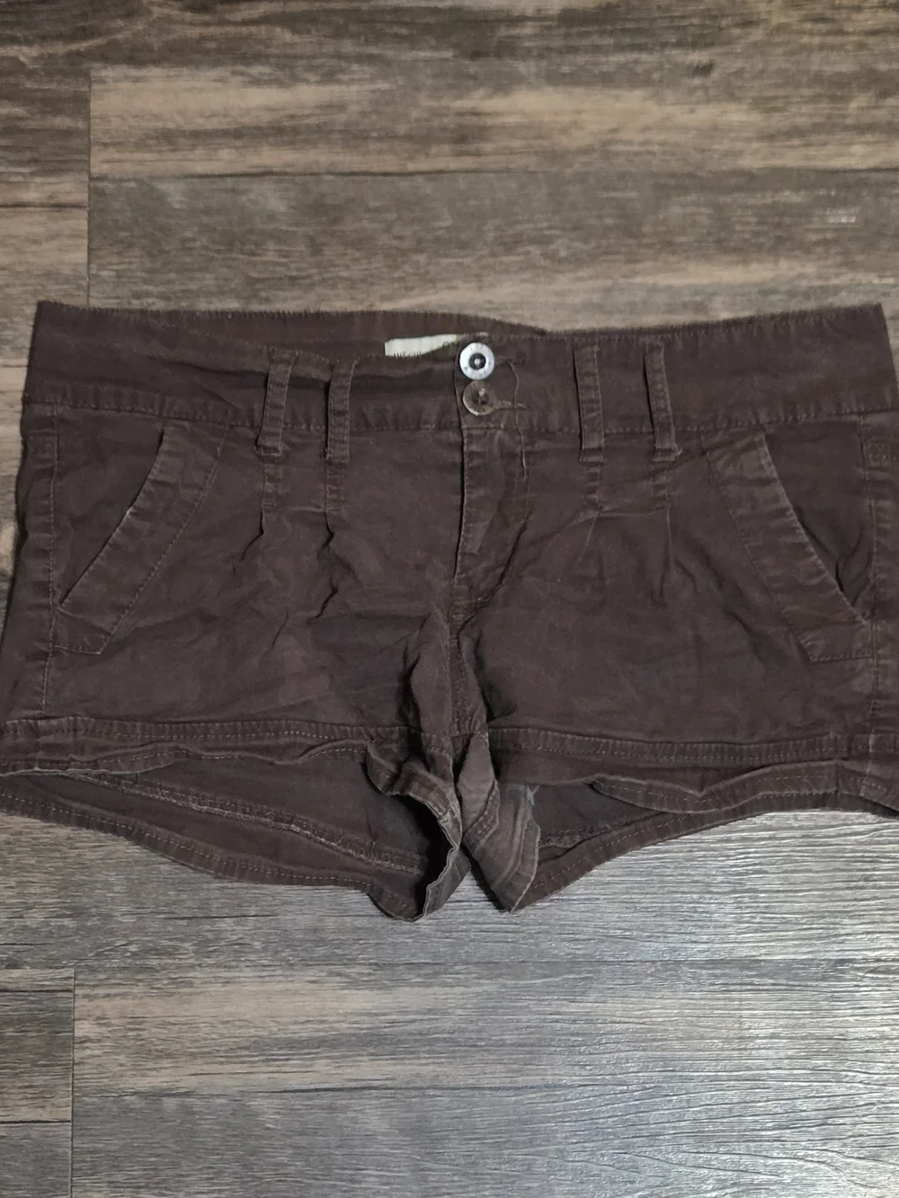 Y2K Brown Low Rise Shorts